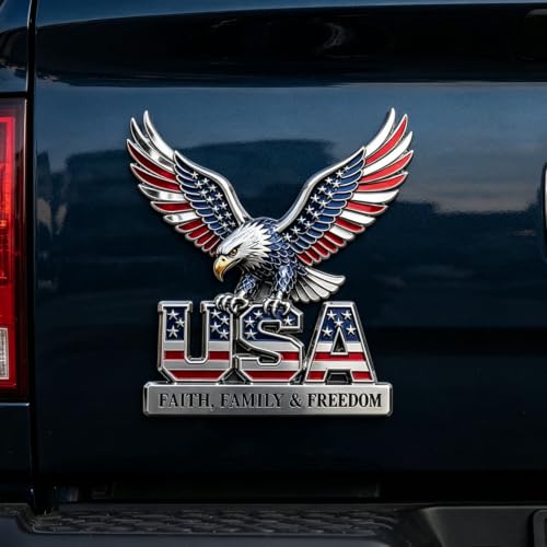 Emblema de metal resistente para sustituir insignias desgastadas con estilo rojo 5