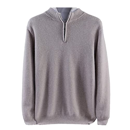 Pull col roulé camel pour homme 100% cachemire de luxe grande taille