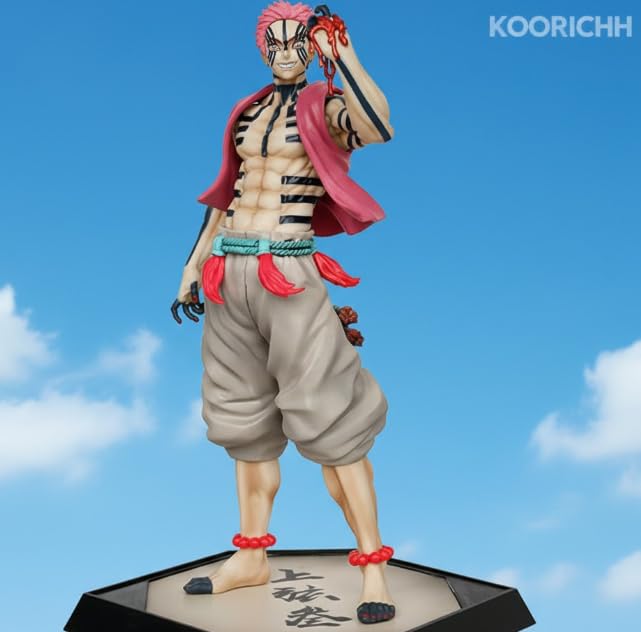 Image of Akaza Action Figure 28CM | Demon Slayer Anime Collectible Statue | | Detailed Kimetsu No Yaiba Demon Figure for Fans, Kids & Collectors | Desk & Room Decor |