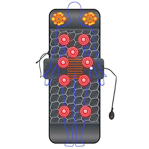 0℃ Outdoor Colchonetas de Masaje con Calefacción de Cuerpo Completo con Colchón de Masaje Térmico para el Cuello, la Espalda, la Cintura y Las Piernas para Alivia, Soporte de Airbag Lumbar