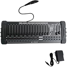 384 Channel DMX512 Controller, 8x30 Scenes DJ Controller, DMX Light Fixture Controller for DJ Lights Bar Nightclub Stage Lighting Console