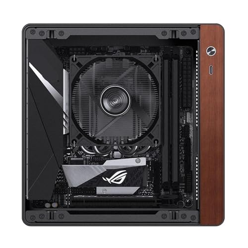 Gabinete RXJPASD modelo MDEBNMFJN compatible con placas Mini ITX, construcción de aluminio, tamaño compacto NV10 Silver miniatura 6