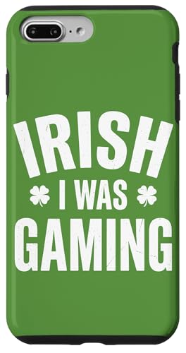 Irish I Was Gaming �t�@�j�[�Z���g�p�g���b�N�f�[ ���b�L�[�V�������b�N �X�}�z�P�[�X iPhone 7 Plus/8 Plus �p