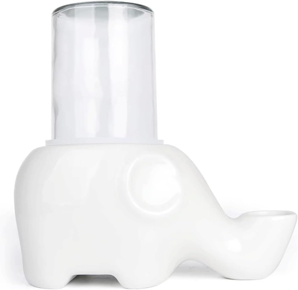 Fuente de Agua para Gatos de Cerámica REAGAR con Botella de Vidrio 500ml