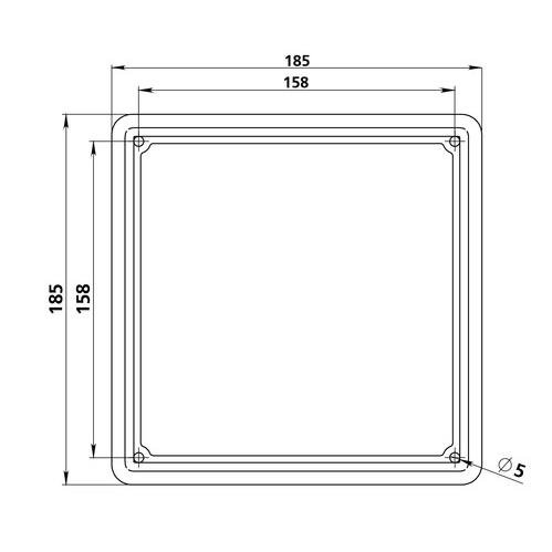 Portatarga In Acciaio Nero Per Moto E Scooter - Formato Europeo 18,5x18,5 Cm, Resistente Alle Intemperie