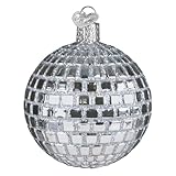 Old World Christmas Disco Ball Glass Blown Ornament for Christmas Tree, Handcrafted Holiday Decoration, Music Collection