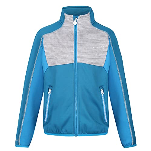 Veste softshell junior Oberon II Regatta pour enfant avec col montant et fermeture zippée