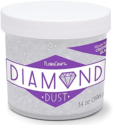 FloraCraft Diamond Dust Glitter Plastic Jar, 14-Ounce by FloraCraft