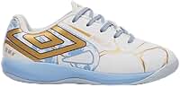Chuteira Futsal Infantil Meninos Pro 5 Kintsugi Umbro - Branco/Azul