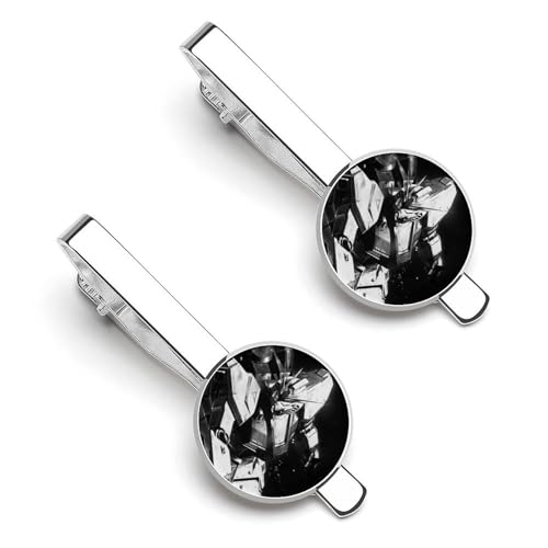 1ペア ネクタイピン 機動戦士ガンダム タイクリップ タイバー タイタック メンズ ネクタイ留め アクセサリー シンプル おしゃれ 紳士 スーツ用 フォーマル ビジネス プレゼント ギフト 父の日 結婚式 冠婚葬祭 記念日 卒業式 入学式 二次会 日常