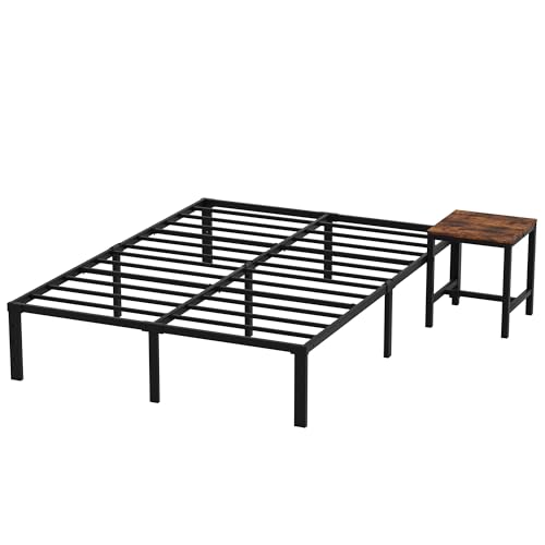 Opiniones y reviews de Base Metalica para Cama Top 5. 49 Cakhdry Base Cama Matrimonial con Mesita de Noche, Marco de Metal Resistente, Espacio de Almacenamiento Debajo, Sin Somier, Antideslizante, Sin Ruido, Fácil de Montar (Negro, 190...