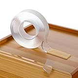 Sibba 2x Clear Edge Protector Strip Baby Proofing Corner Protectors Self Adhesive Protective Sharp Edge Wrap Cover Tape Soft Safety Corner Guards Pre-Taped for Furniture Kitchen Cabinets 0.78inx6.56FT - Image 1