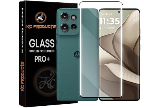 Image of Tempered Glass Screen Protector Compatible For MOTO EDGE 50 with Easy Self Installation Kit