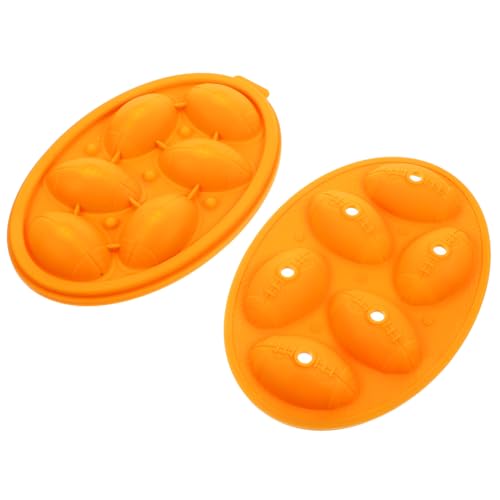 Molde de silicona para cubitos de hielo con forma de rugby miniatura 1