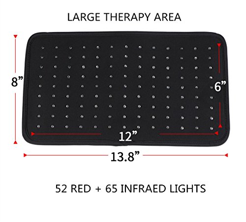 Dgxinjun Infrared Red Light Therapy Device Back Pain Relief Fda Cleared Led Pad Large Flexible Wearable Wrap (Two-Pads) #TOP3