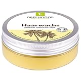 Natürliches Haarwachs matt 50ml, perfekter Style natural wax ohne Silikon Mineralöl Duftstoffe Parfum, hair styling mit Bio Kokosöl Bienenwachs Bio Jojobaöl, Naturkosmetik natürlich ohne Tierversuche