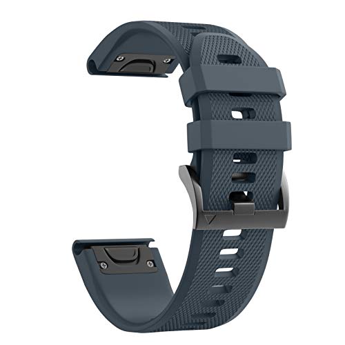 ANCOOL for Fenix 7X/Fenix 6X/Fenix 5X/Fenix 8 51mm Watch Band 26mm Quickfit Bands Compatible with Fenix 6X Pro/7X Pro/5X Plus/3/Descent MK 2/2i/MK 3 51mm Smartwatch(Slate)