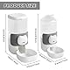 Trinkflasche Kaninchen Automatischer 2 Stück, Hasentränke Automatischer Futter- und Wasserspender, Automatischer Futterspender Hängend für Katzen Meerschweinchen Hamster Kaninchen