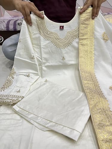 Velaca Enterprise by Beutiful Heavy 3 Colour Chanderi Silk Suit Set. 4 Velaca Enterprise by Beutiful Heavy 3 Colour Chanderi Silk Suit Set. - Image 4