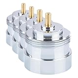 Eurotronic Orkli, Adaptador metálico para termostatos de radiador, termostato de radiador, Larga duración, Adaptador de válvula de radiador, Material: latón. (Paquete de 4)