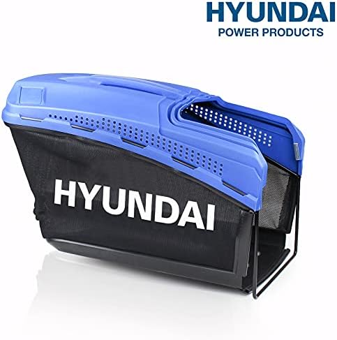 Hyundai 17"/43cm 139cc Self-propelled Petrol Lawnmower, 5 Adjustable Cutting Heights, 45l Grass Collector Bag, Foldable Handles, 3 Year Warranty