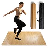 Glidemax Portable Bamboo Tap Dance Floor Mat - 48.2
