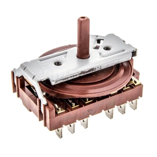 CABLEPELADO Conmutador de Horno de 4 Posiciones, Selector de horno 4 posiciones, Código 330780020, Compatible con Teka, para modelos HE450, HE490, HE500, HE510, 4 posiciones