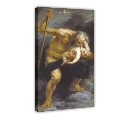 Saturne dévorant son fils par Peter Paul Rubens impression sur toile de style classique