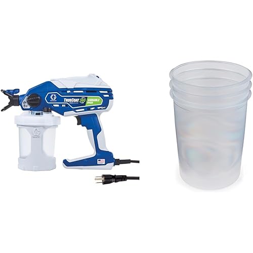 Graco 26D283 TrueCoat 360 Variable Speed Paint Sprayer & 17A226 FlexLiner Paint Bags, 32 oz, Spray, 3-Pack