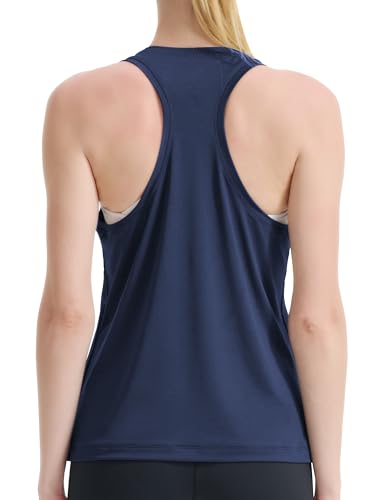 Women's Racerback Workout Tank Tops Breathable Lightweight for Running Yoga Tennis Gym & Summer Casual Wear3