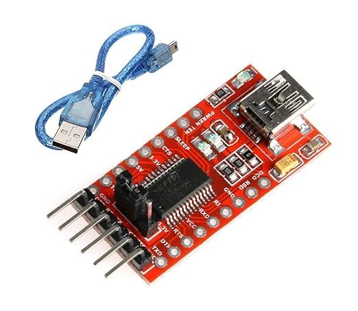 TESTIN ELECTRONICS FTDI FT232 FT232RL USB to UART TTL Serial Adapter Module with Mini USB Cable-image-7