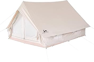 Amazon Tomount ポリコットンテント 4人用 Tc テント ファミリーテント 2 1 X 2 6m キャンプ テント 簡単設営 多機能 四季適用 アウトドア 撥水 通気 遮光 露營場 ハウス ホテルテント Tomount テント本体