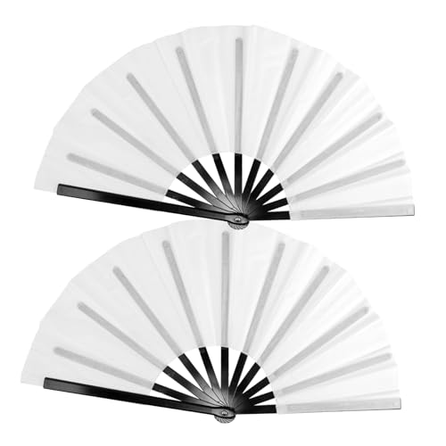 Éventails de mariage pour invités lot de 2 blancs légers et personnalisables SEWACC
