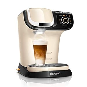 Tassimo My Way 2 Kapselmaschine TAS6507 Kaffeemaschine by Bosch, mit Wasserfilter, über 70 Getränke, Personalisierung, vollautomatisch, einfache Zubereitung, 1.500 Watt, 1,3 Liter, creme