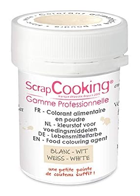 Scrapcooking Colorant Artificiel en Poudre Blanc 5 g