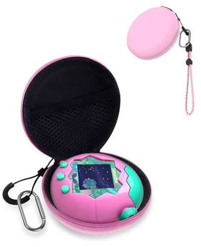 Tamagotchi Paradise(たまごっちパラダイス)/Nano-MALS 用 ケース 収納ケース ーチェーン付き【YANMONGI】保護収納ケース 旅行用 耐衝撃 落下防止 防水 キズ防止 Tamagotchi Paradise/Nano-MAL