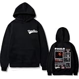 Genérico Sudadera con Capucha Casual De Hip Hop Sudadera con Capucha Clásica De Paulo Londra De Gran Tamaño Y Manga Larga (1 XL)