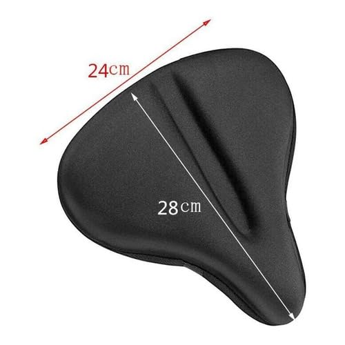 Capa de Selim Larga Gel para Banco de Bicicleta Ergométrica, Conforto Extra, Ideal para Fitness, MTB