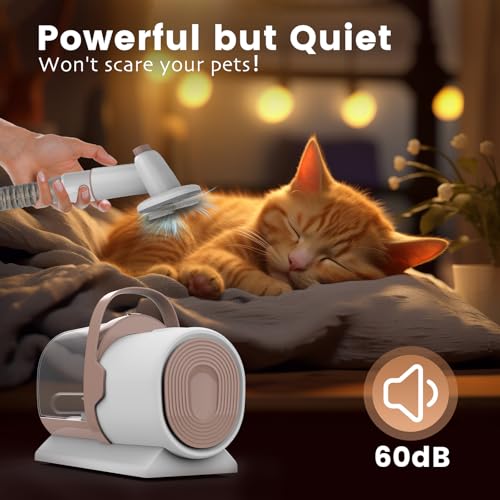 image for FIXR Dog Grooming Vacuum, Pet Grooming Kit with Dog Clippers, 2.5L Dus