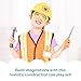 Melissa & Doug Construction Worker Role Play Costume Dress-Up Set (6 pcs)