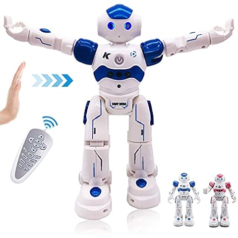 Pup Go Kids Smart RC AI Robot Toy, Singing Dancing Interactive Talking Gesture Sensing Remote Control, STEM Educational Autistic Childrens Toys, Best Birthday Gifts for kids Boys (Blue) Cover