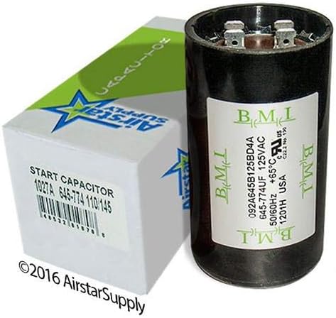 645-774 uF x 110/125 VAC - Packard PMJ645 Start Capacitor - BMI Replacement # 092A645B125BD4A - Made in The USA