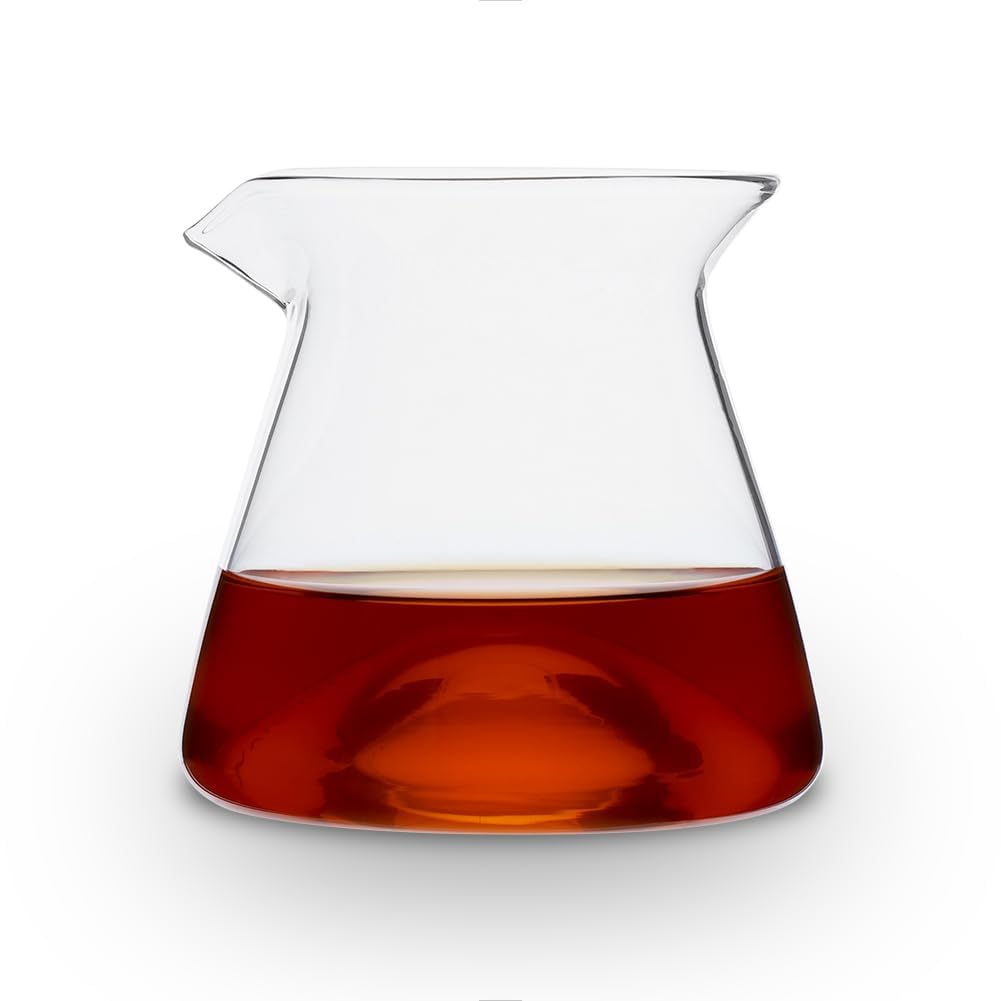 watchget Server da caffè in vetro, 300 ml, caraffa da versare sopra il caffè, resistente al calore, trasparente