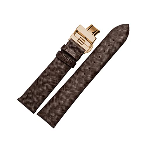 [���X] �u���b�N�u���E���O���[���O���[�̂��߂�18mm 20mm 22mm���C�����U�[�@�ׂȒ��o�b�N�� AR1793 1795 1722 AR5905 AR1863����(Brown rosegold,22mm)