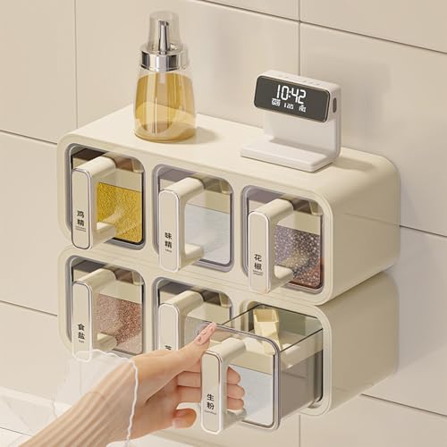 Ensemble de boîtes à condiments murales pour retrouver le plaisir de cuisiner - 3