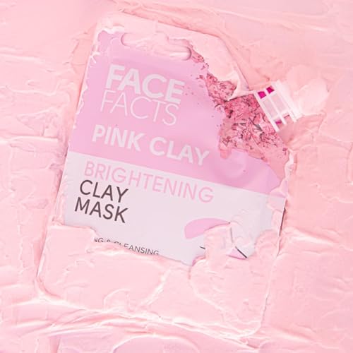 Face Facts Brightening Pink Clay Mask; 3in1 Mask boosts natural radiance and glow; Calms, cleanses, soothes and deeply hydrates 60ml