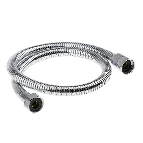 NC ステンレス鋼の柔軟な浴室入浴シャワーヘッドホースパイプ、マルチサイズ, 銀1 0.7m