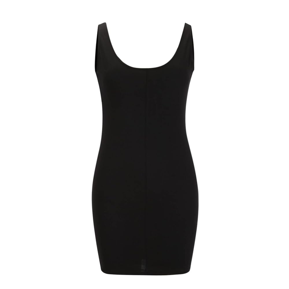 Amazon.com: HGps8w Women's Sexy Zip Front Tank Dress Summer