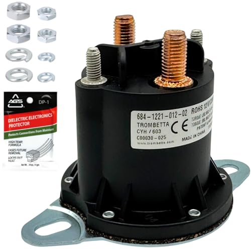 FalconSupply Genuine Trombetta 12V Motor Relay Contactor Solenoid Kit for Western, Fisher, Boss Snowplows, Replaces 56131K, 56131K-1, 56131K-2, 5794K, 5794K-1 for Unimount, Ultramount, Snow Plow Parts