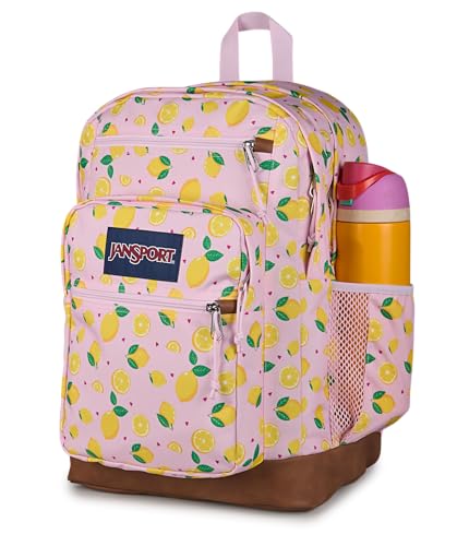Image of JanSport Cool Backpack with 15-inch Laptop Sleeve, Large Computer Bag Rucksack with 2 Compartments, Ergonomic Straps, Lemonade Stand